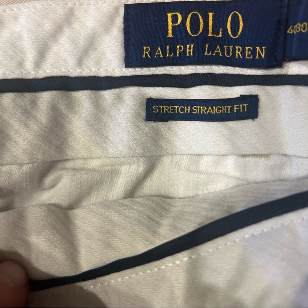 Polo Ralph Lauren Classic Fit Straight Leg Chino Pants Khaki 40x30 STF Newport - Picture 7 of 14